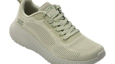 Pantofi sport SKECHERS gri, BOBS SQUAD CHAOS, din material textil