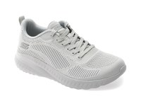 Pantofi sport SKECHERS gri, BOBS SQUAD CHAOS, din matrerial textil - 1