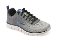 Pantofi sport SKECHERS gri, TRACK, din material textil - 1