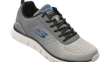 Pantofi sport SKECHERS gri, TRACK, din material textil