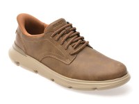 Pantofi sport SKECHERS maro, GARZA, din piele naturala - 1