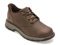 Pantofi sport SKECHERS maro, LOCKETT, din piele naturala - 1
