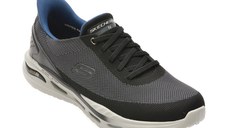 Pantofi sport SKECHERS negri, ARCH FIT ORVAN, din material textil