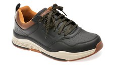 Pantofi sport SKECHERS negri, BENAGO, din piele naturala