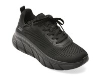 Pantofi sport SKECHERS negri, BOBS B FLEX HI, din material textil - 1