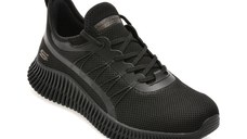 Pantofi sport SKECHERS negri, BOBS GEO, din material textil