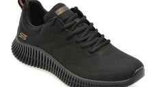 Pantofi sport SKECHERS negri, BOBS GEO, din piele ecologica