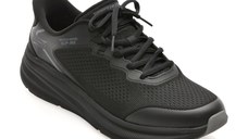Pantofi sport SKECHERS negri, BOBS SKILLZ, din material textil