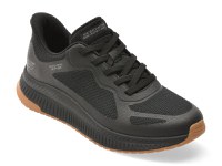 Pantofi sport SKECHERS negri, BOBS SQUAD 4, din material textil - 1