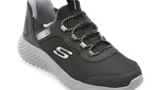 Pantofi sport SKECHERS negri, BOUNDER, din material textil