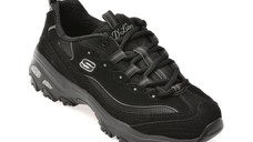 Pantofi sport SKECHERS negri, D LITES, din material textil