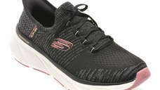 Pantofi sport SKECHERS negri, EDGERIDE, din material textil