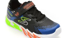 Pantofi sport SKECHERS negri, FLEX-GLOW BOLT, din material textil