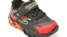 Pantofi sport SKECHERS negri, FLEX-GLOW BOLT, din material textil
