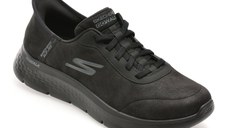 Pantofi sport SKECHERS negri, GO WALK FLEX, din material textil