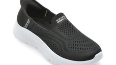 Pantofi sport SKECHERS negri, GO WALK FLEX, din material textil