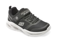 Pantofi sport SKECHERS negri, METEOR-LIGHTS, din material textil - 1