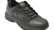 Pantofi sport SKECHERS negri, OAK CANYON, din piele ecologica
