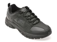 Pantofi sport SKECHERS negri, OAK CANYON, din piele ecologica - 1