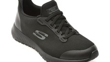 Pantofi sport SKECHERS negri, SQUAD SR, din material textil
