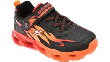 Pantofi sport SKECHERS negri, THERMO-FLASH, din material textil