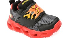 Pantofi sport SKECHERS negri, THERMO-FLASH, din material textil