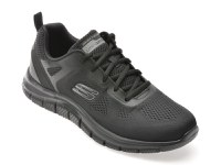 Pantofi sport SKECHERS negri, TRACK, din material textil - 1