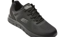 Pantofi sport SKECHERS negri, TRACK, din material textil