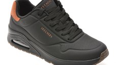 Pantofi sport SKECHERS negri, UNO, din piele ecologica