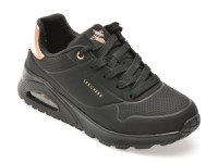 Pantofi sport SKECHERS negri, UNO GEN1, din piele ecologica - 1