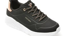 Pantofi sport SKECHERS negri, UNO LITE, din piele ecologica