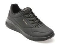 Pantofi sport SKECHERS negri, UNO LITE, din piele ecologica - 1