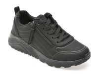 Pantofi sport SKECHERS negri, UNO LITE, din piele ecologica - 1