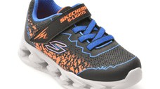 Pantofi sport SKECHERS negri, VORTEX 2.0, din piele ecologica