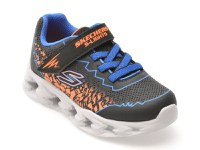 Pantofi sport SKECHERS negri, VORTEX 2.0, din piele ecologica - 1