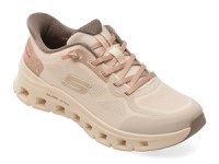 Pantofi sport SKECHERS nude, GLIDE-STEP PRO, din material textil - 1