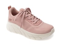 Pantofi sport SKECHERS roz, BOBS B FLEX HI, din material textil - 1