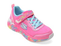 Pantofi sport SKECHERS roz, ETERNAL HEART LIGHTS, din material textil - 1