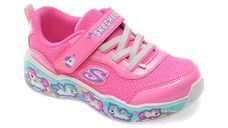 Pantofi sport SKECHERS roz, PLAY SCENE, din material textil
