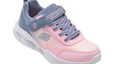 Pantofi sport SKECHERS roz, SOLA GLOW, din material textil