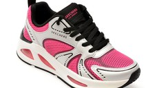 Pantofi sport SKECHERS roz, UNO EGO, din material textil