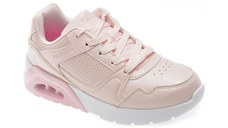 Pantofi sport SKECHERS roz, UNO LITE 2.0, din piele ecologica