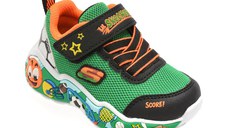 Pantofi sport SKECHERS verzi, PLAY SCENE, din material textil
