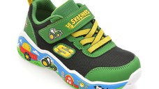 Pantofi sport SKECHERS verzi, PLAY SCENE, din material textil
