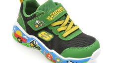Pantofi sport SKECHERS verzi, PLAY SCENE, din material textil