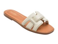 Papuci ALDO albe, ELENAA 121, din piele naturala - 1