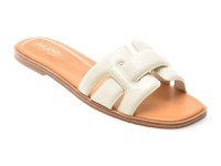 Papuci ALDO albi, ELENAA 121, din piele naturala - 1