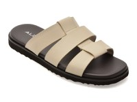 Papuci ALDO albi, LIGHT 121, din piele ecologica - 1