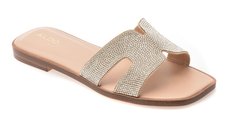 Papuci ALDO bej, ITSANDAL 271, din material textil