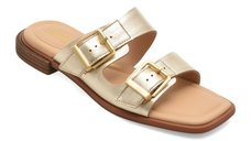 Papuci CLARKS aurii, ARIANY BAY, din piele naturala